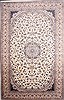 Nain White Hand Knotted 135 X 2011 Area Rug 254-30238 Thumb 0