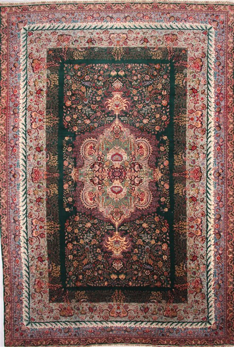 Tabriz Beige Hand Knotted 130 X 197 Area Rug 254-30239 Image 0