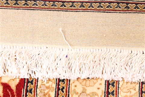 Tabriz Beige Hand Knotted 143 X 210 Area Rug 254-30240 Image 7