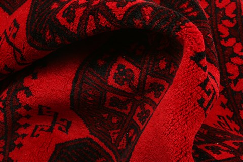 Bokhara Red Hand Knotted 411 X 65 Area Rug 253-30242 Image 1