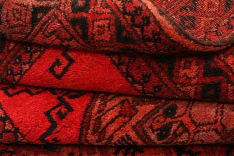 Turkman Red Hand Knotted 45 X 610 Area Rug 100-30245 Image 4
