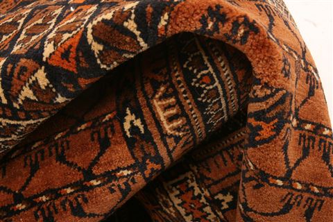 Baluch Brown Hand Knotted 37 X 55 Area Rug 253-30247 Image 2