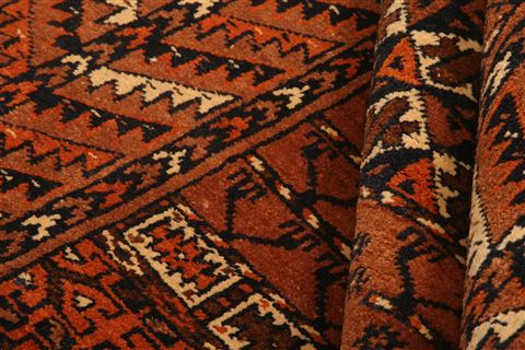 Baluch Brown Hand Knotted 37 X 55 Area Rug 253-30247 Image 3