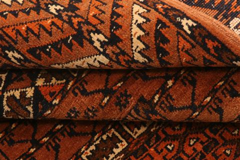 Baluch Brown Hand Knotted 37 X 55 Area Rug 253-30247 Image 5