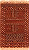 Baluch Brown Hand Knotted 37 X 55 Area Rug 253-30247 Thumb 0
