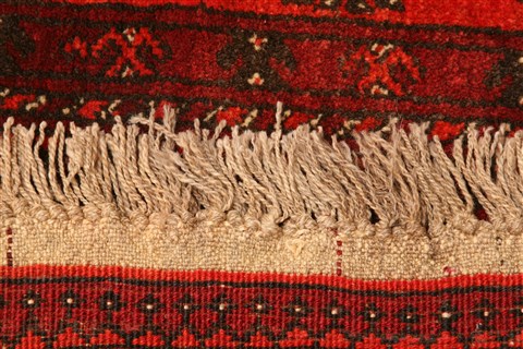 Bokhara Red Hand Knotted 35 X 65 Area Rug 100-30250 Image 5