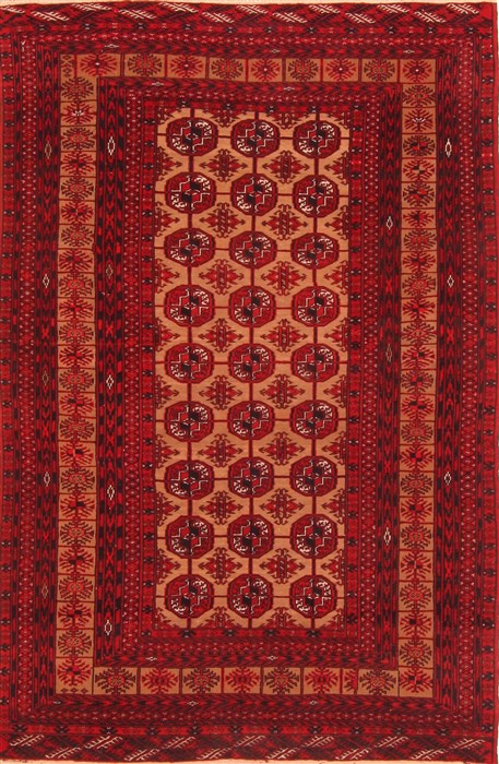 Bokhara Red Hand Knotted 41 X 65 Area Rug 100-30251 Image 0