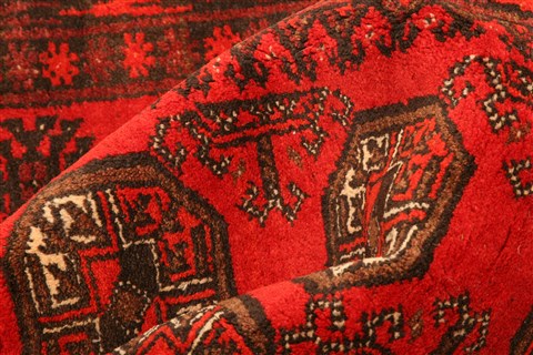 Bokhara Red Hand Knotted 311 X 65 Area Rug 100-30252 Image 1