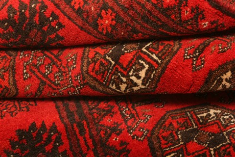 Bokhara Red Hand Knotted 311 X 65 Area Rug 100-30252 Image 3