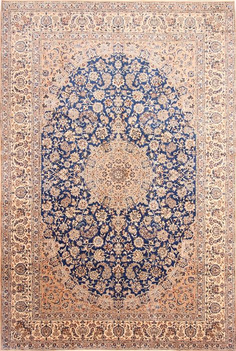 Nain Beige Hand Knotted 86 X 1210 Area Rug 254-30259 Image 0