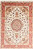 Tabriz Beige Hand Knotted 82 X 116 Area Rug 254-30264 Thumb 0