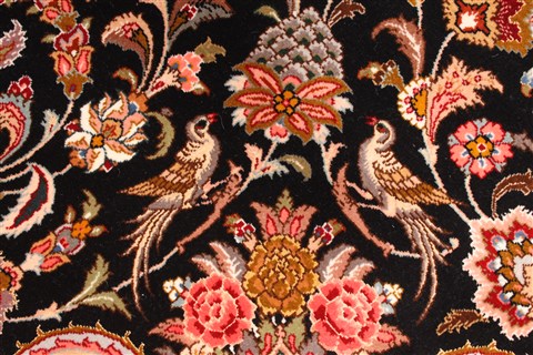Tabriz Purple Hand Knotted 83 X 88 Area Rug 254-30265 Image 13