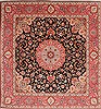 Tabriz Purple Hand Knotted 83 X 88  Area Rug 254-30265 Thumb 0