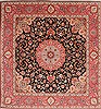 Tabriz Purple Hand Knotted 83 X 88 Area Rug 254-30265 Thumb 0