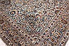 Kashan Green Hand Knotted 101 X 134  Area Rug 400-30270 Thumb 1