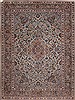 Kashan Green Hand Knotted 101 X 134  Area Rug 400-30270 Thumb 0