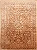 Tabriz Beige Hand Knotted 97 X 129  Area Rug 254-30271 Thumb 0