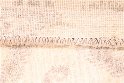Pishavar Beige Hand Knotted 99 X 142 Area Rug 254-30273 Image 4