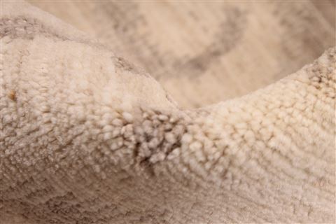 Pishavar Beige Hand Knotted 99 X 142 Area Rug 254-30273 Image 9