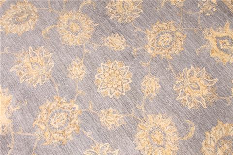 Pishavar Beige Round Hand Knotted 100 X 100 Area Rug 254-30274 Image 2