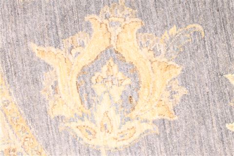 Pishavar Beige Round Hand Knotted 100 X 100 Area Rug 254-30274 Image 3
