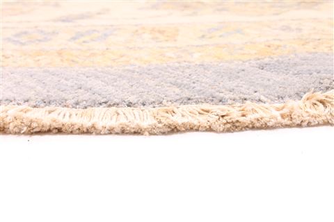 Pishavar Beige Round Hand Knotted 100 X 100 Area Rug 254-30274 Image 4