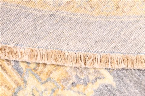 Pishavar Beige Round Hand Knotted 100 X 100 Area Rug 254-30274 Image 5