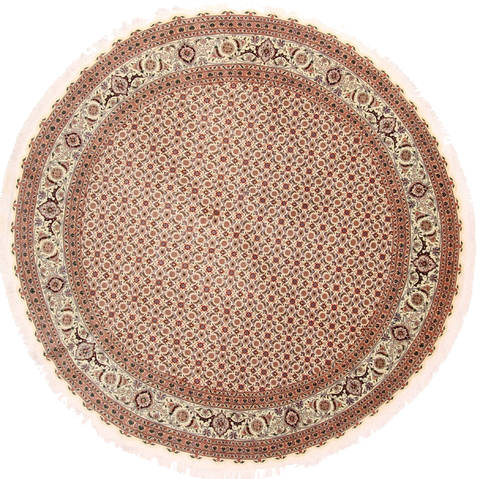 Mahi Beige Round Hand Knotted 710 X 710 Area Rug 254-30276 Image 0