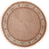 Mahi Beige Round Hand Knotted 710 X 710  Area Rug 254-30276 Thumb 0