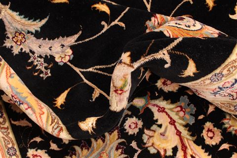 Tabriz Beige Hand Knotted 117 X 157 Area Rug 254-30278 Image 13