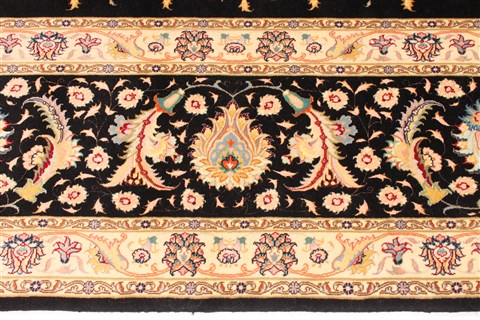 Tabriz Beige Hand Knotted 117 X 157 Area Rug 254-30278 Image 4