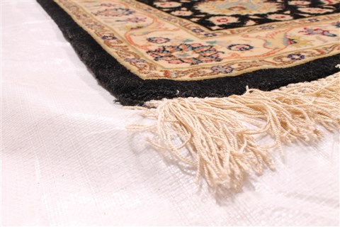 Tabriz Beige Hand Knotted 117 X 157 Area Rug 254-30278 Image 8