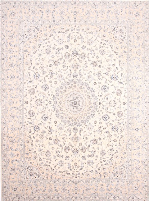 Nain Blue Hand Knotted 100 X 135 Area Rug 254-30281 Image 0