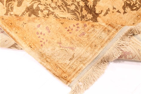Qum Beige Hand Knotted 46 X 66 Area Rug 254-30282 Image 11