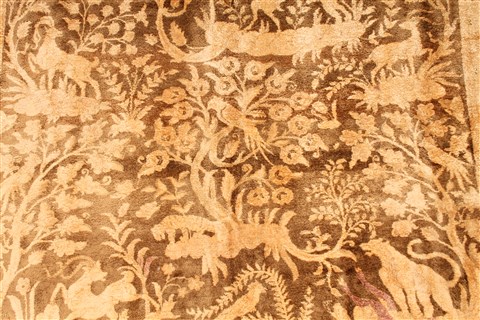 Qum Beige Hand Knotted 46 X 66 Area Rug 254-30282 Image 2