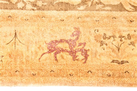 Qum Beige Hand Knotted 46 X 66 Area Rug 254-30282 Image 7