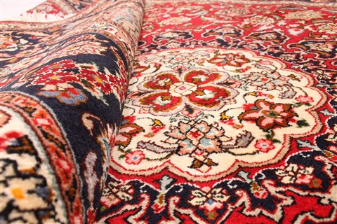 Tabriz Beige Hand Knotted 51 X 69 Area Rug 254-30286 Image 10