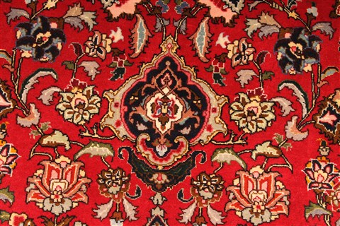 Tabriz Beige Hand Knotted 51 X 69 Area Rug 254-30286 Image 5