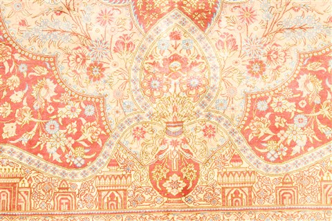 Qum Purple Hand Knotted 47 X 69 Area Rug 254-30287 Image 4