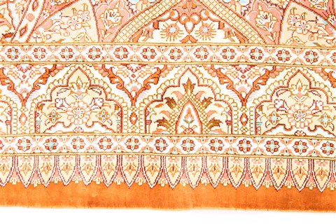 Qum Brown Hand Knotted 32 X 51 Area Rug 254-30290 Image 3
