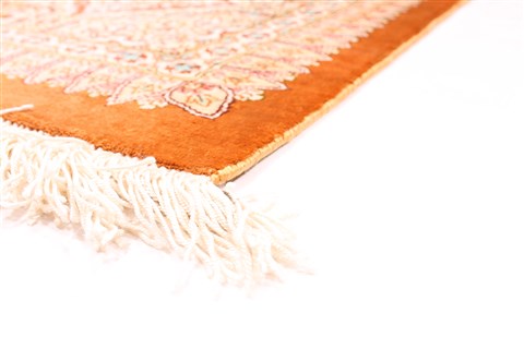 Qum Brown Hand Knotted 32 X 51 Area Rug 254-30290 Image 4