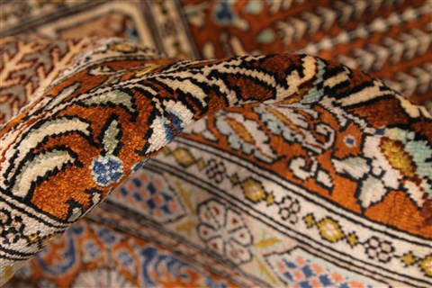 Qum Brown Hand Knotted 33 X 50  Area Rug 254-30292 Image 12