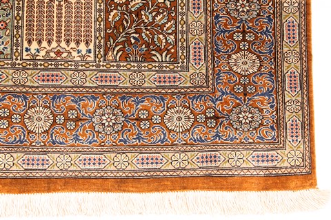 Qum Brown Hand Knotted 33 X 50  Area Rug 254-30292 Image 1