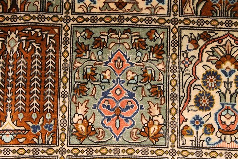 Qum Brown Hand Knotted 33 X 50  Area Rug 254-30292 Image 3