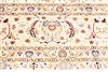Tabriz Beige Hand Knotted 130 X 168 Area Rug 254-30295 Thumb 3