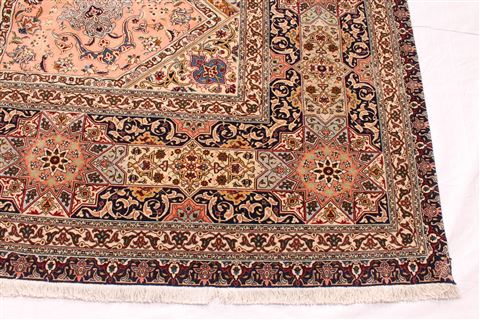 Tabriz Multicolor Hand Knotted 130 X 198 Area Rug 254-30297 Image 1