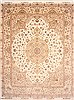 Tabriz Beige Hand Knotted 131 X 165  Area Rug 254-30299 Thumb 0