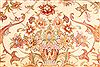 Tabriz Beige Hand Knotted 131 X 198  Area Rug 254-30301 Thumb 8