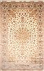 Tabriz Beige Hand Knotted 131 X 198  Area Rug 254-30301 Thumb 0