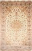 Tabriz Beige Hand Knotted 131 X 198 Area Rug 254-30301 Thumb 0